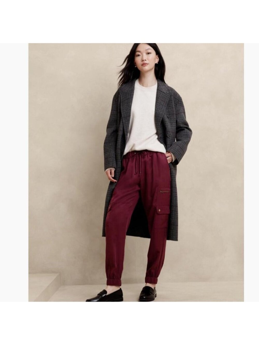 Banana Republic burgundy cargo pants Size M #cargo #workwear #pants #athleisure